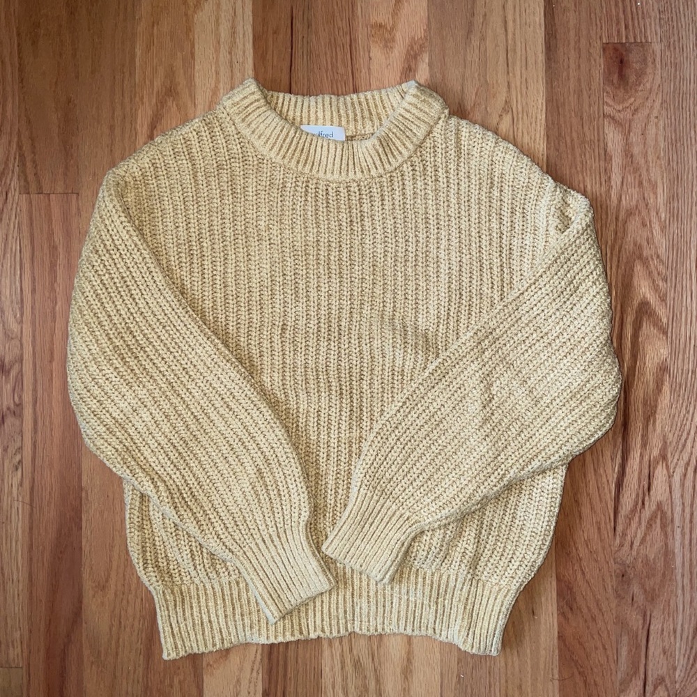 Wilfred Slightly Puff-Sleeved Fit Chunky Sweater